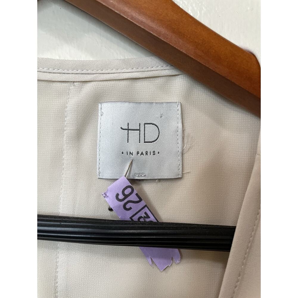 HD in Paris Anthropologie Sleeveless Pleated Sheer Top Size 2 Made In Indonesia - Picture 8 of 8